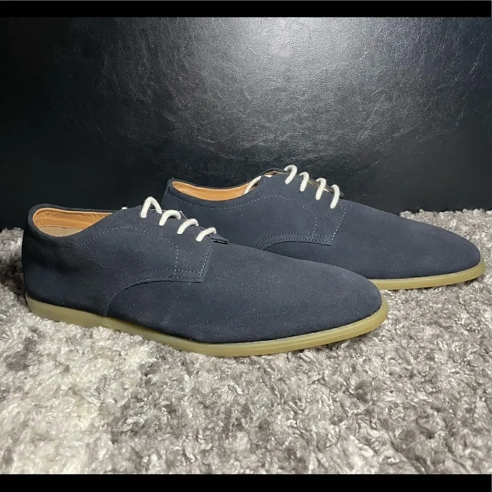 NWT Zara Soft Split Leather Derby Shoes